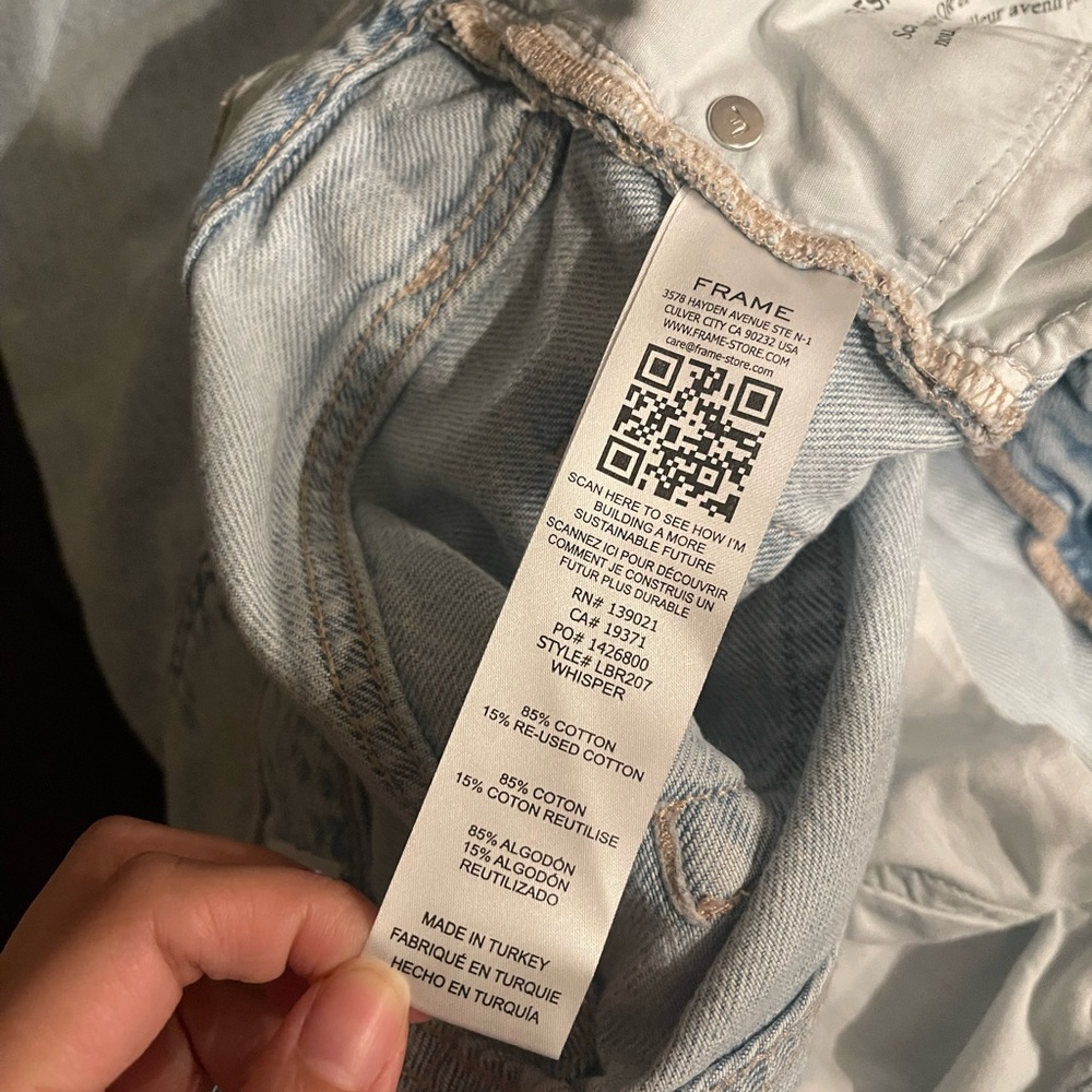 FRAME Jeans Ultra High Rise Barrell - Picture 7 of 12